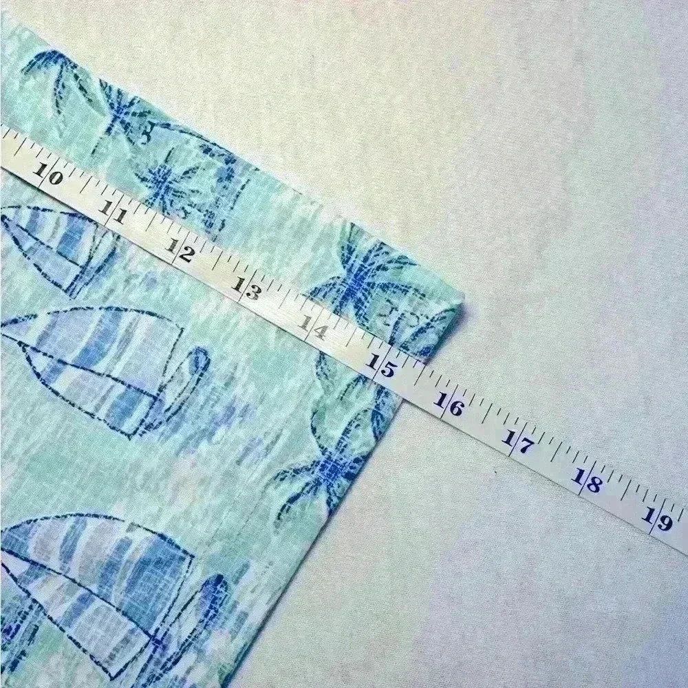 Izod Saltwater Relaxed Classics Fishing Hawaiian Polo Mens Short Sleeve Size XL - Picture 7 of 10